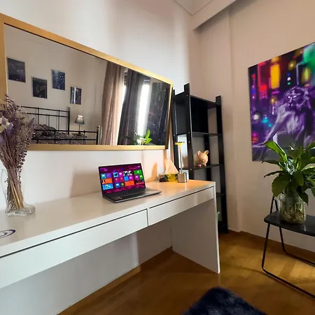 Spacious Artistic Flat With Private Parking Thessaloniki Exterior photo